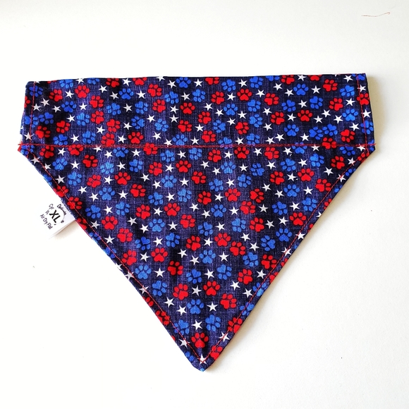 3 for $15* Patriotic Over The Collar Dog Bandana - Picture 2 of 10